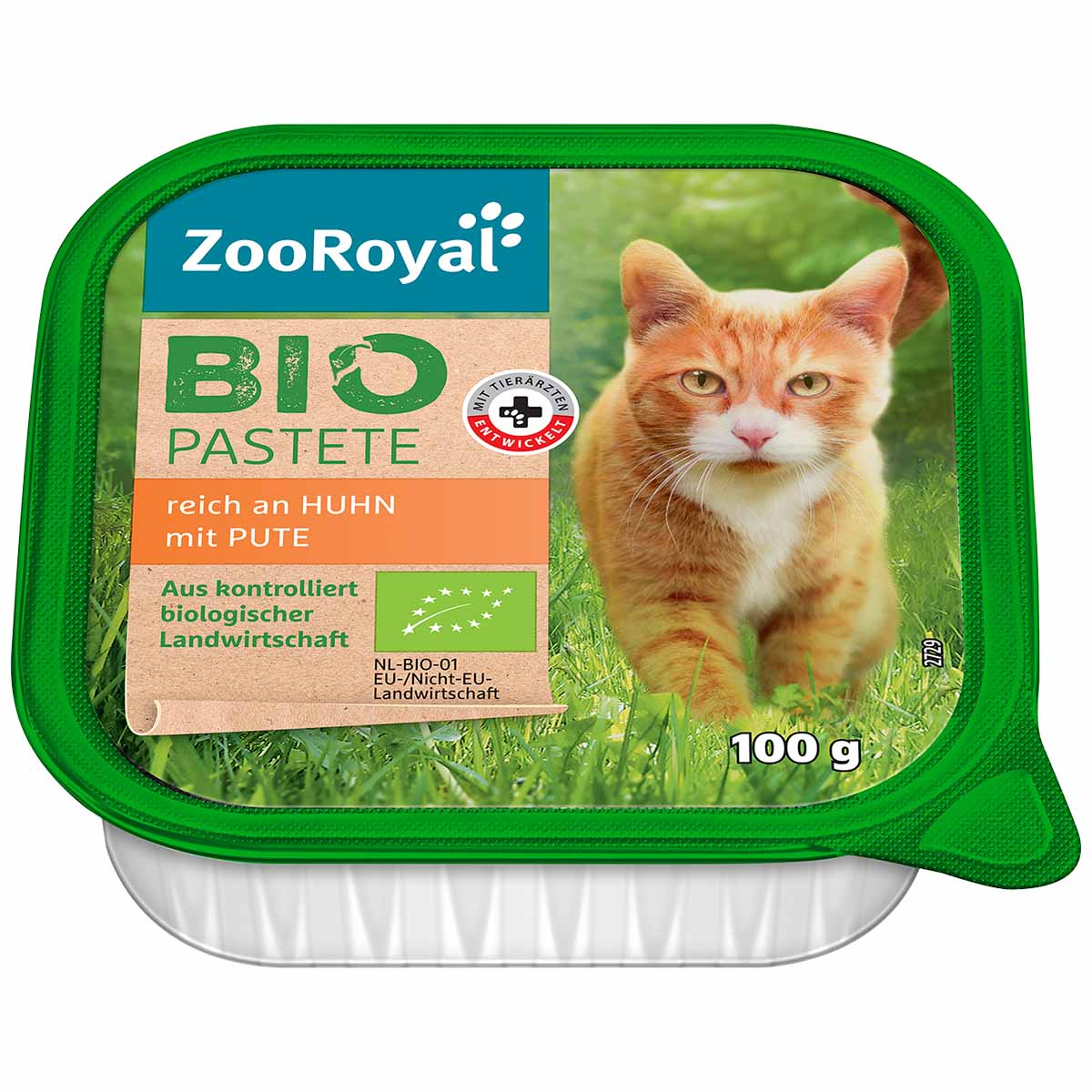 ZooRoyal Bio Pastete reich an Huhn mit Pute