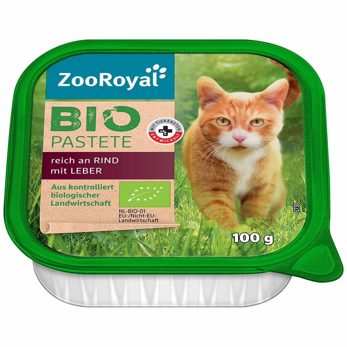 ZooRoyal Bio Pastete reich an Rind mit Leber