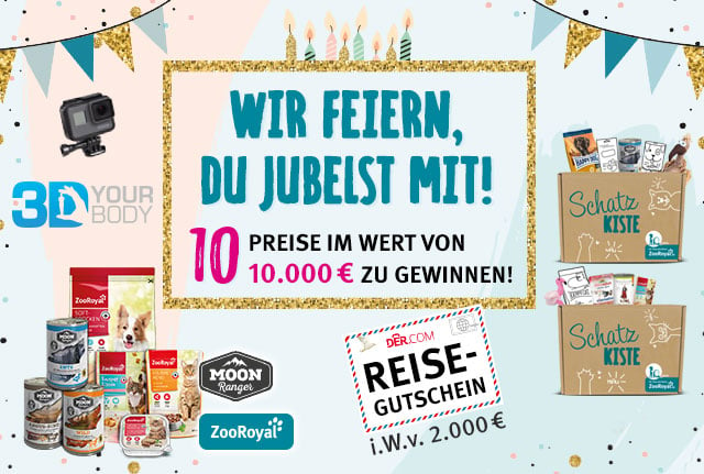 Jubigewinnspiel von ZooRoyal