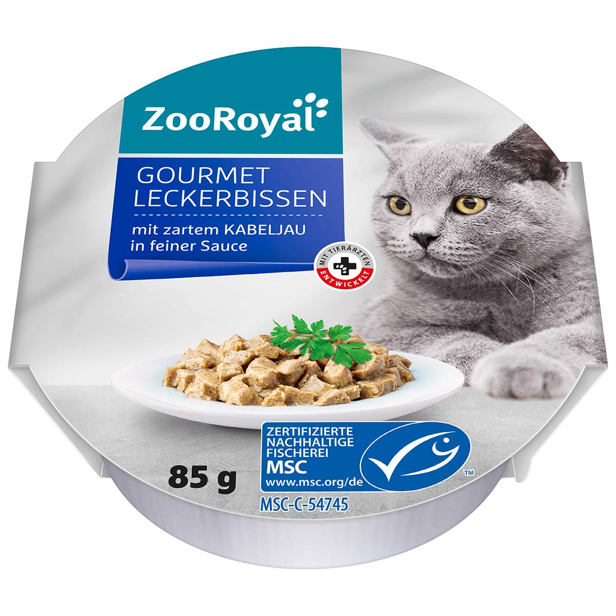 ZooRoyal Gourmet Leckerbissen Kabeljau in Sauce